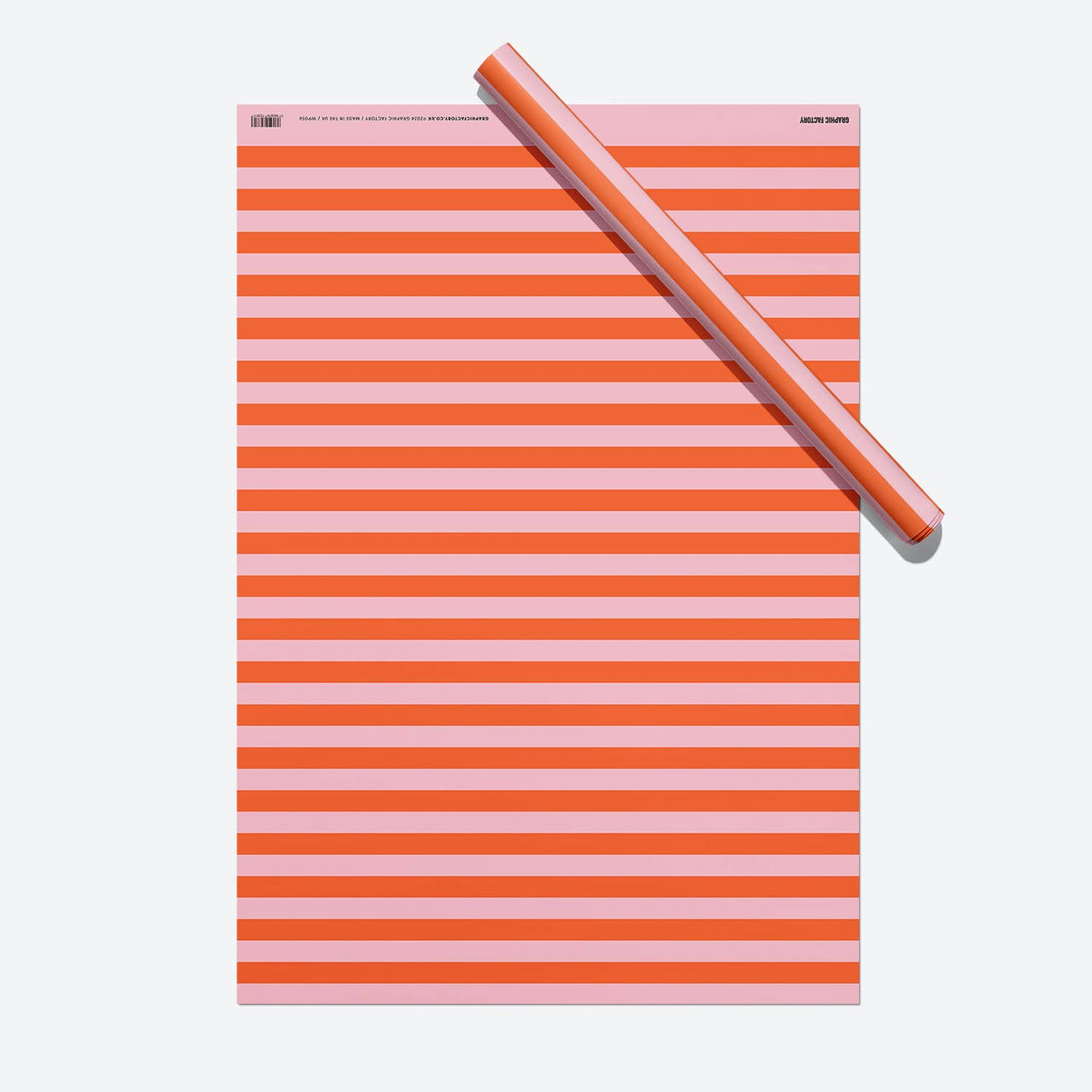 Red Orange Stripes | Wrapping Paper