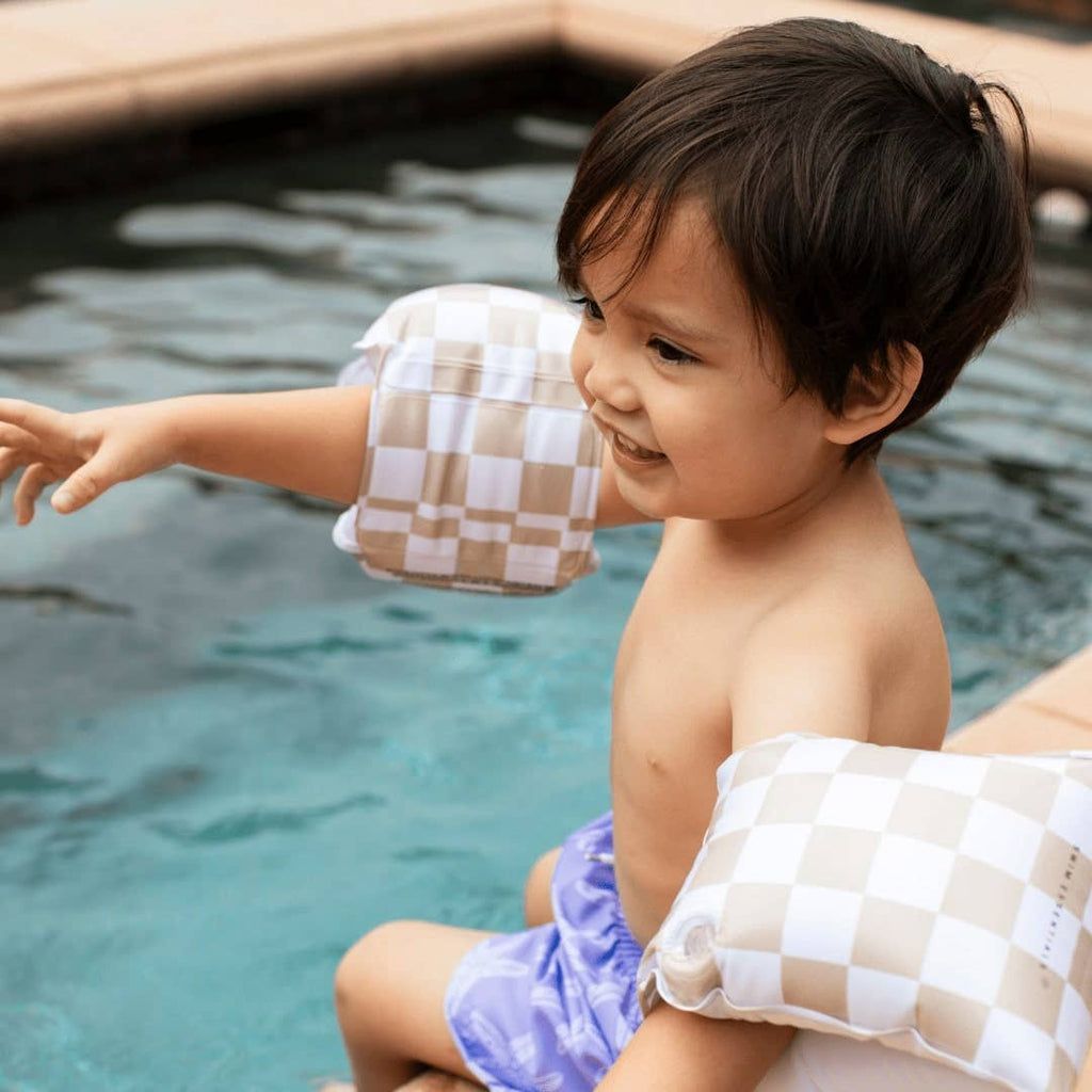 Arm Bands - Beige - Checkmate: 2/6 Years