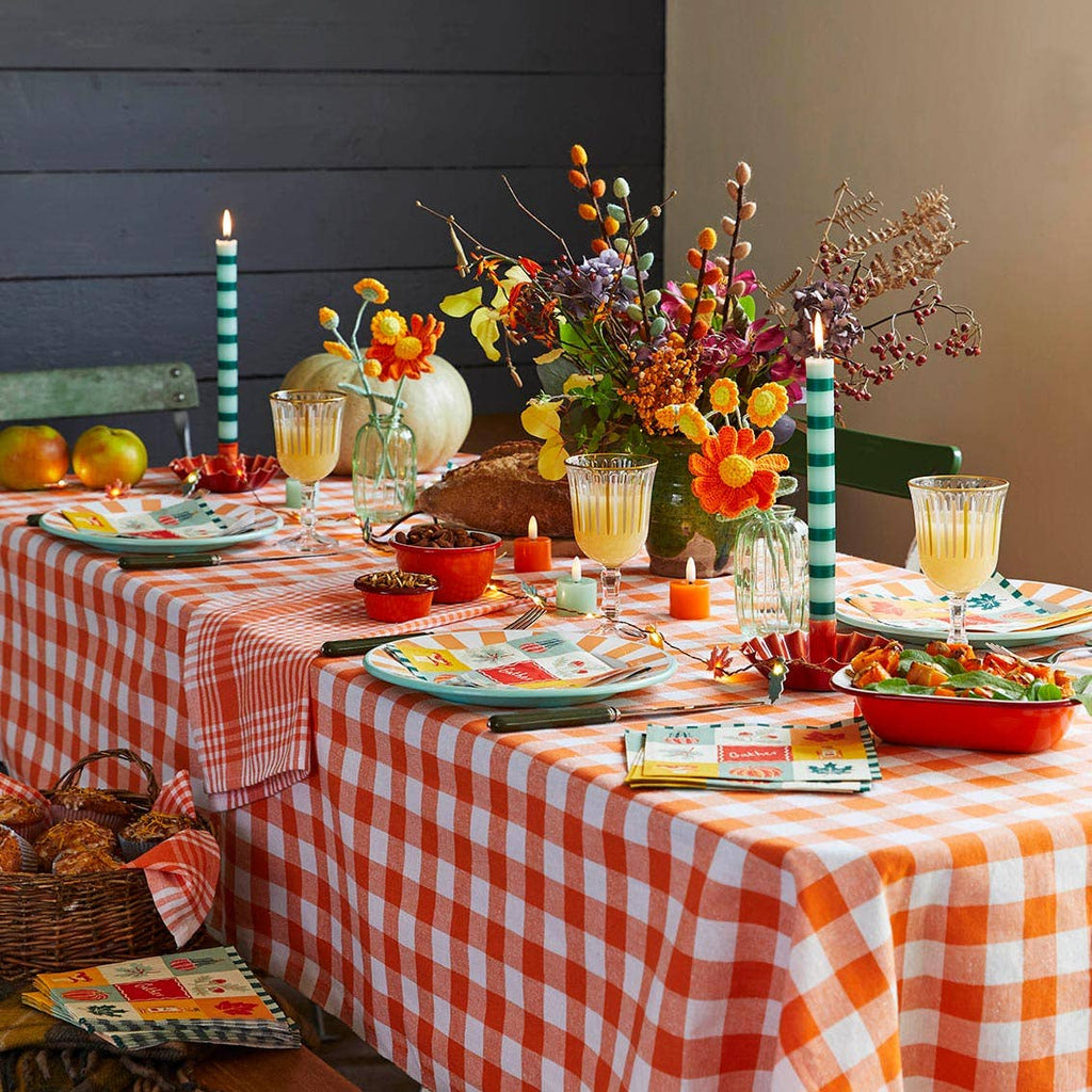 Stripe Candles - Green & Sage