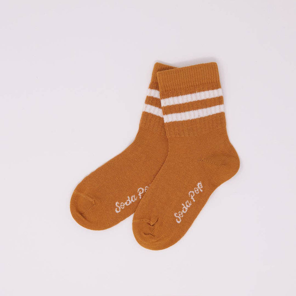 Kids Stripe Socks - Gingerbread