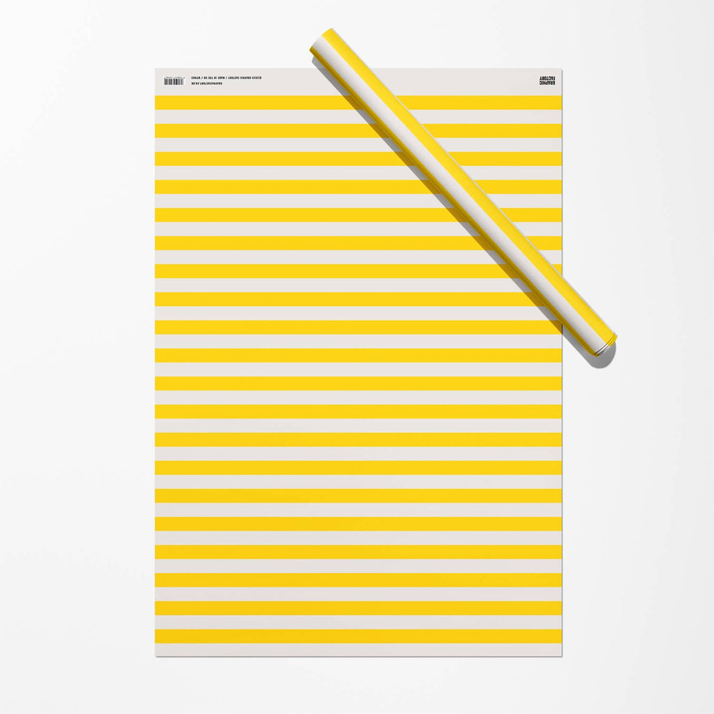 Yellow stripe Gift Wrap | Wrapping Paper