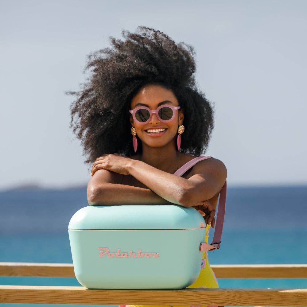 Retro Coolbox 12L - Blue  Baby Rose - Polarbox