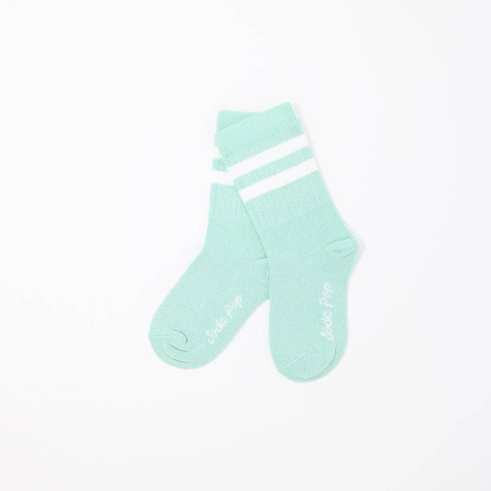 Kids Stripe Socks - Mint