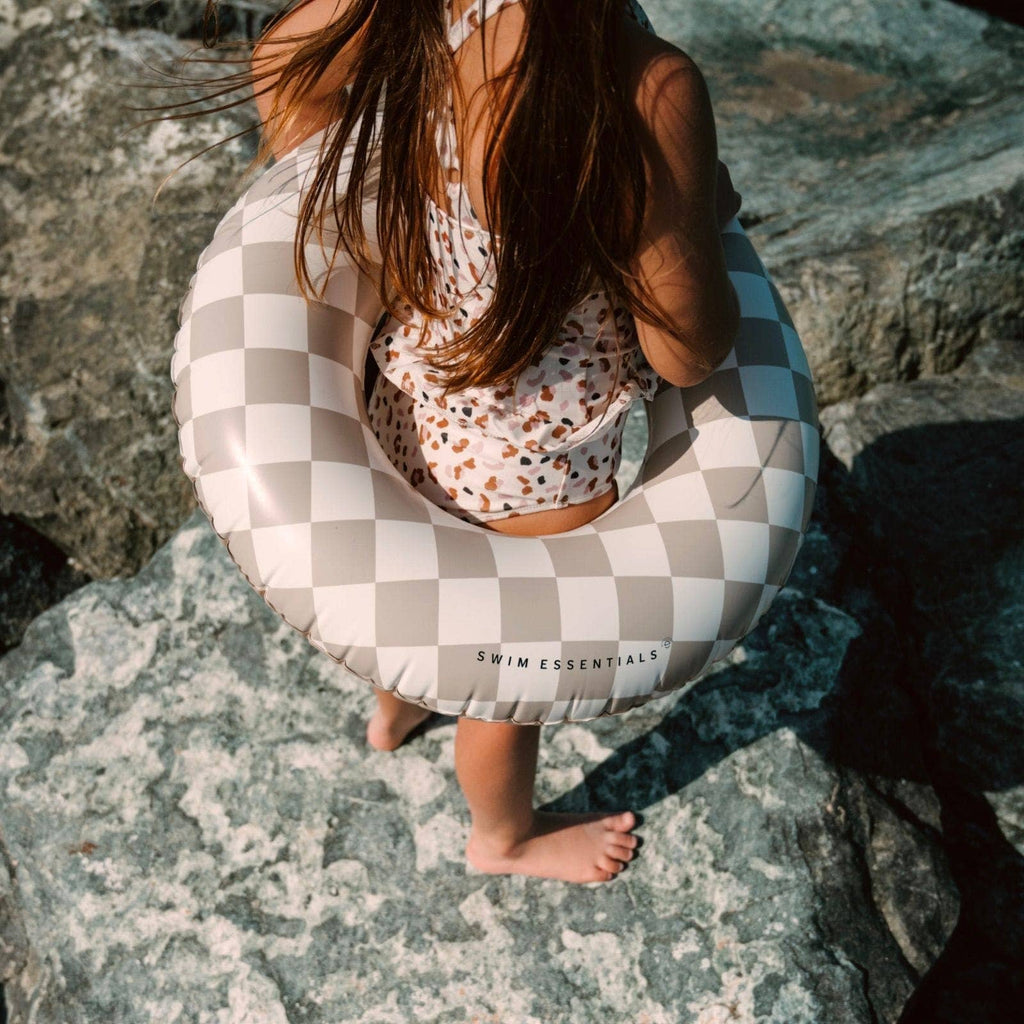 Swim Ring - Beige - Checkmate 55 cm