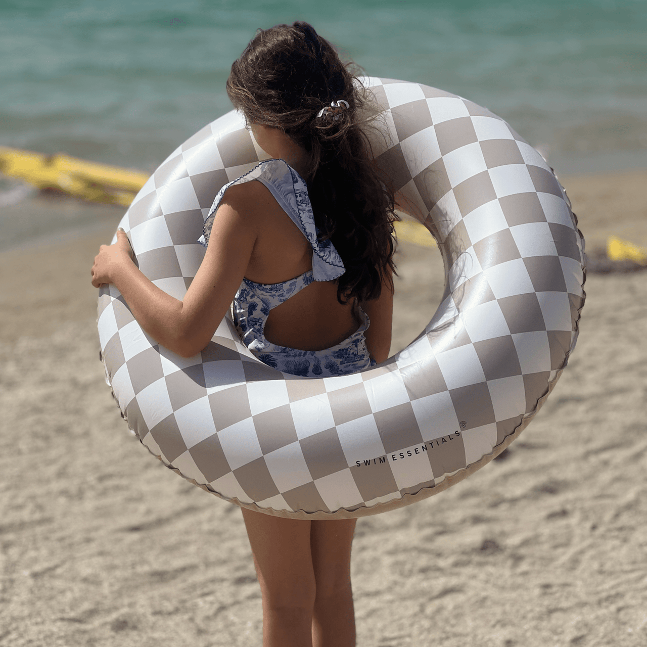 Swim Ring - Beige - Checkmate 55 cm