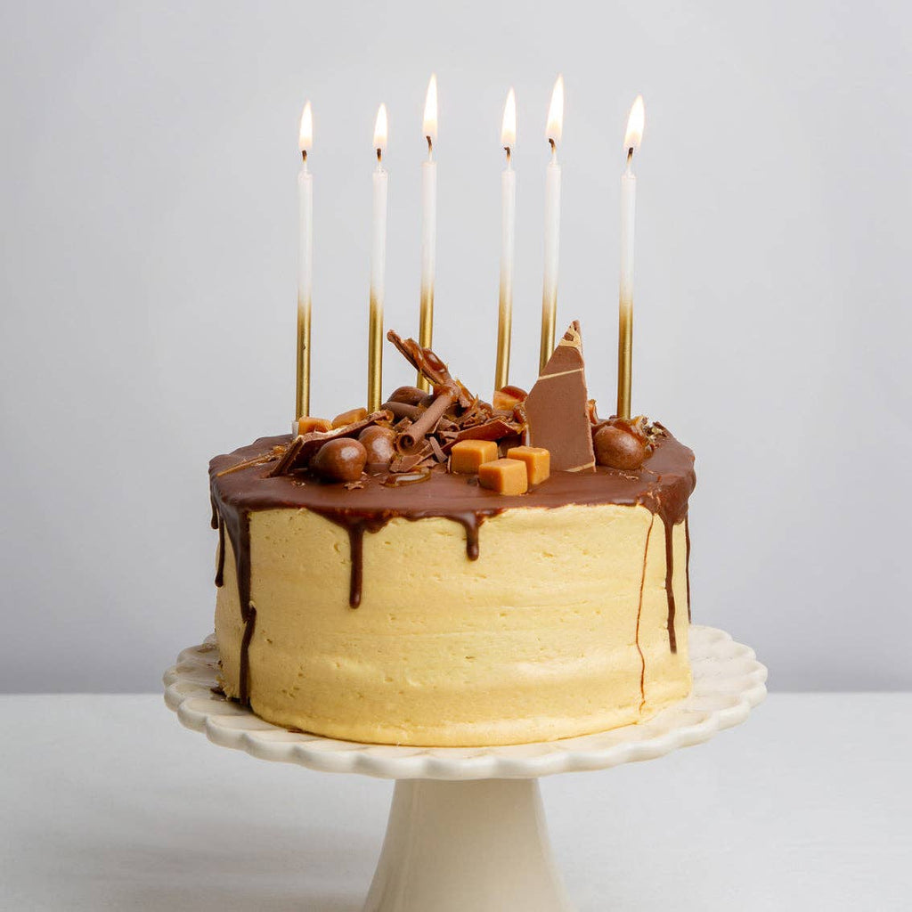 Luxe Gold Ombre Candles - 16 Pack