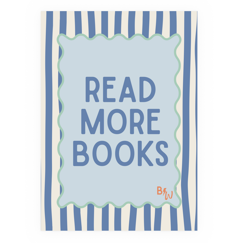 Art Print - Read More Books (Unframed)