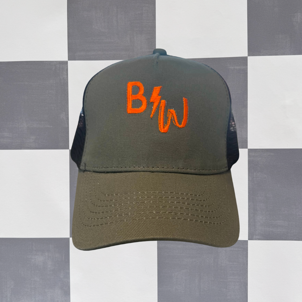 Kids - Orange & Olive - Trucker Cap