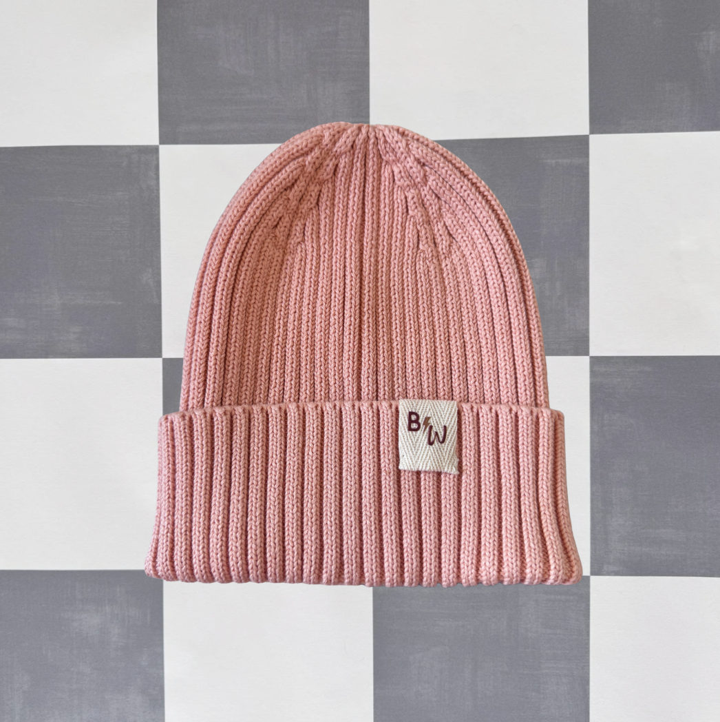 B&W Kids Beanie - Seashell