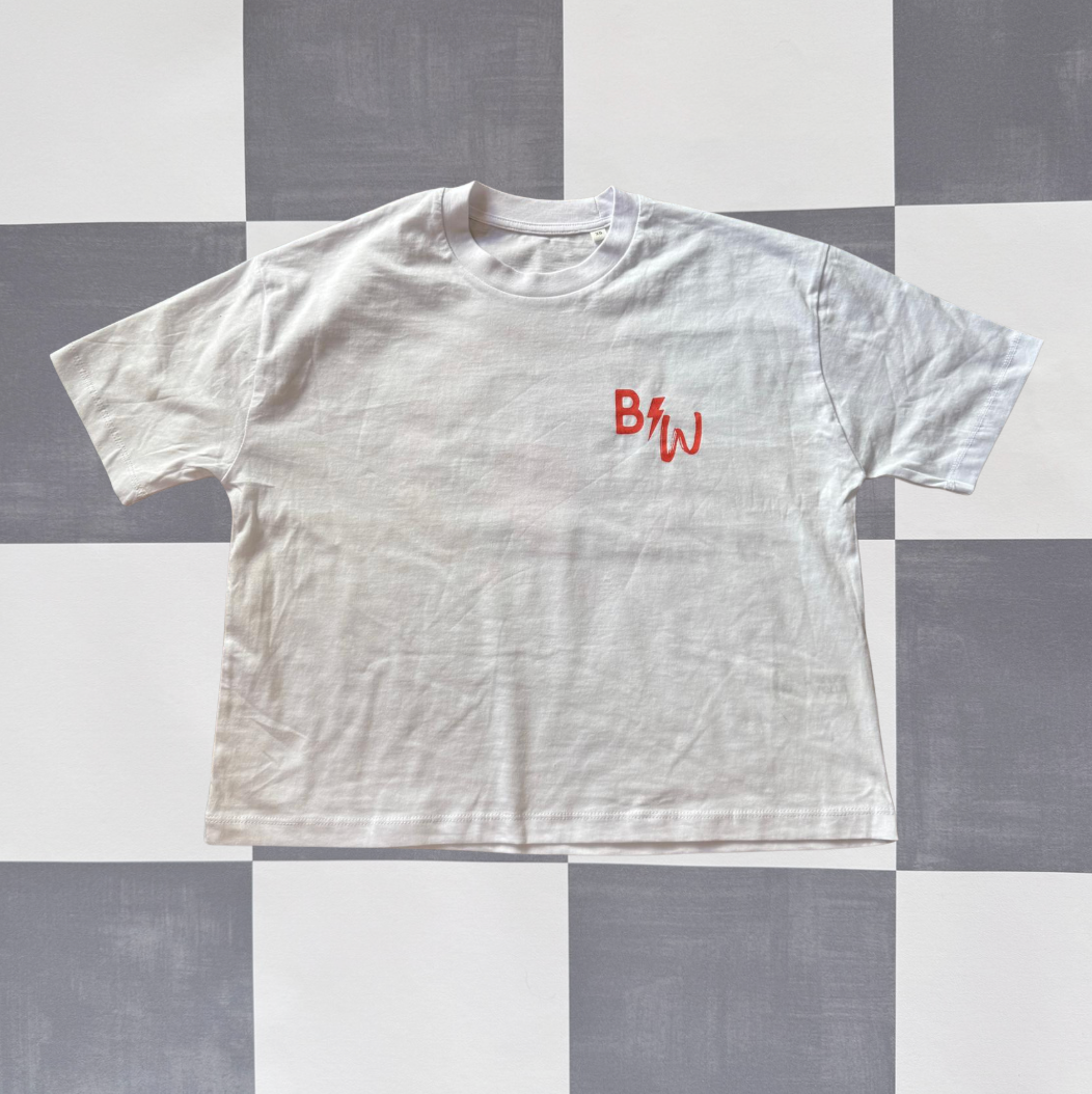 Endless Summer - White - Boxy Crop Tee