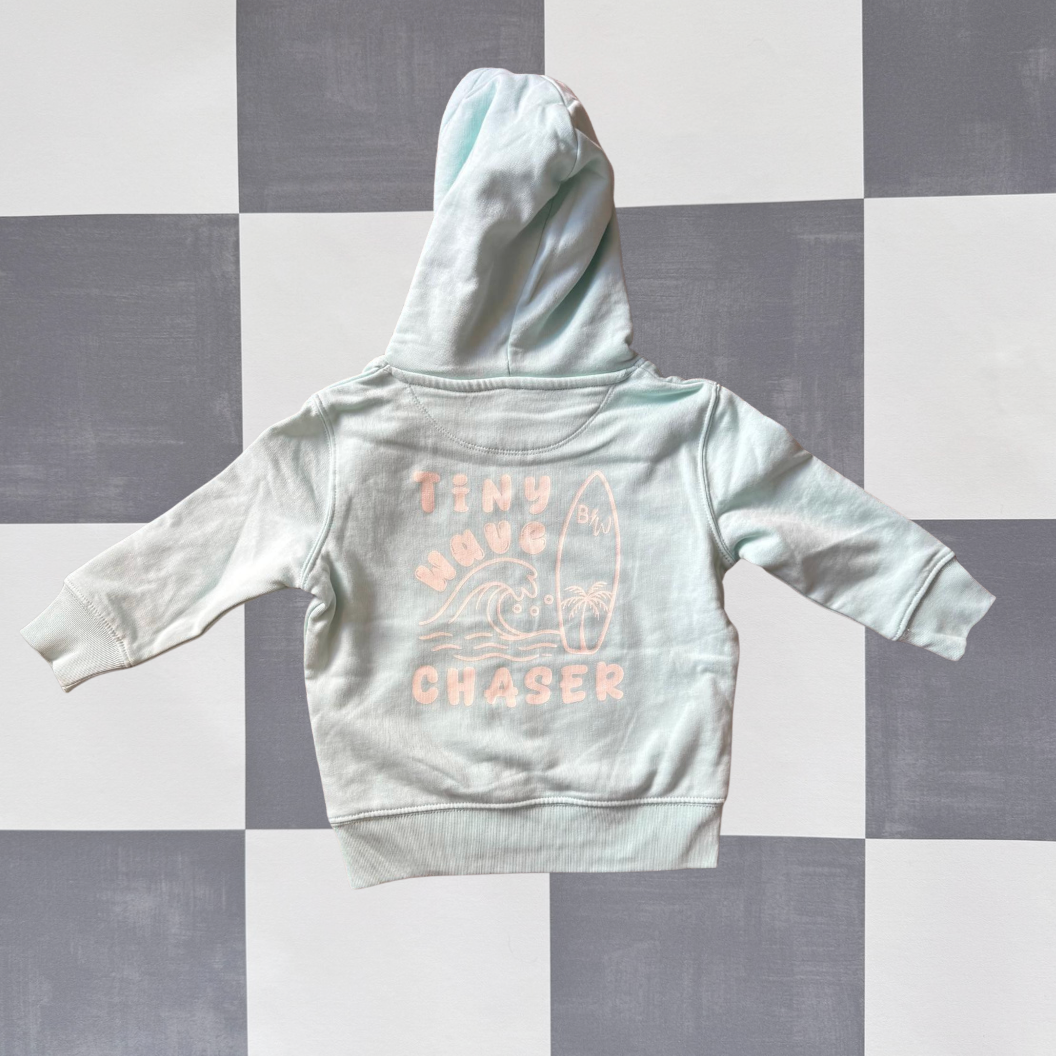Kids - Seafoam Turquoise - Hoodie - Tiny Wave Chaser