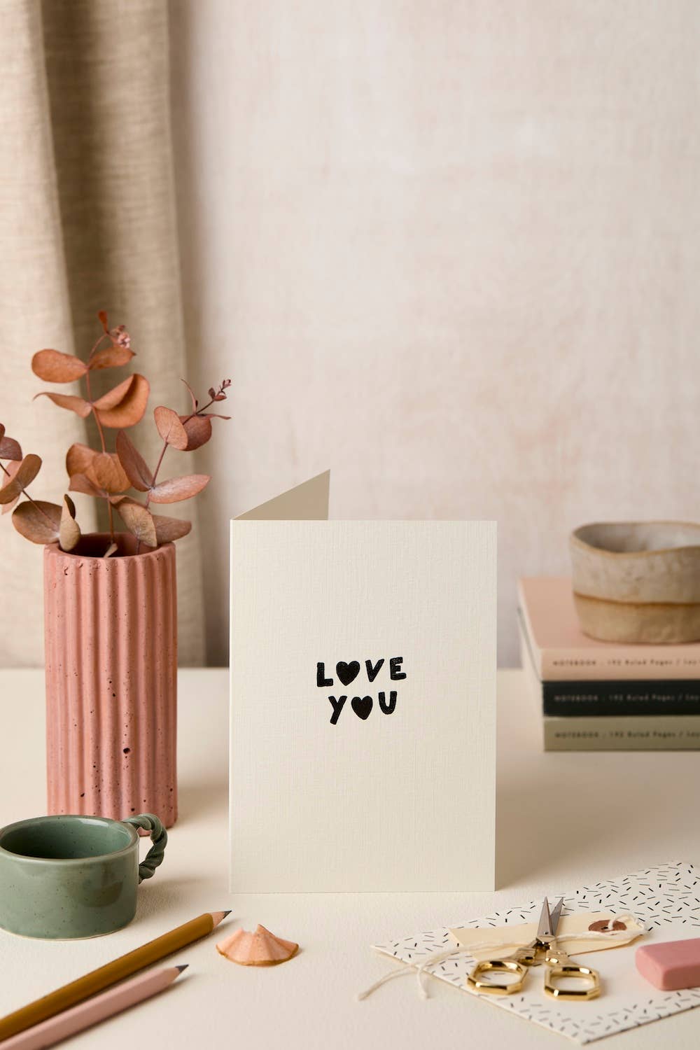 Love You Hearts Card