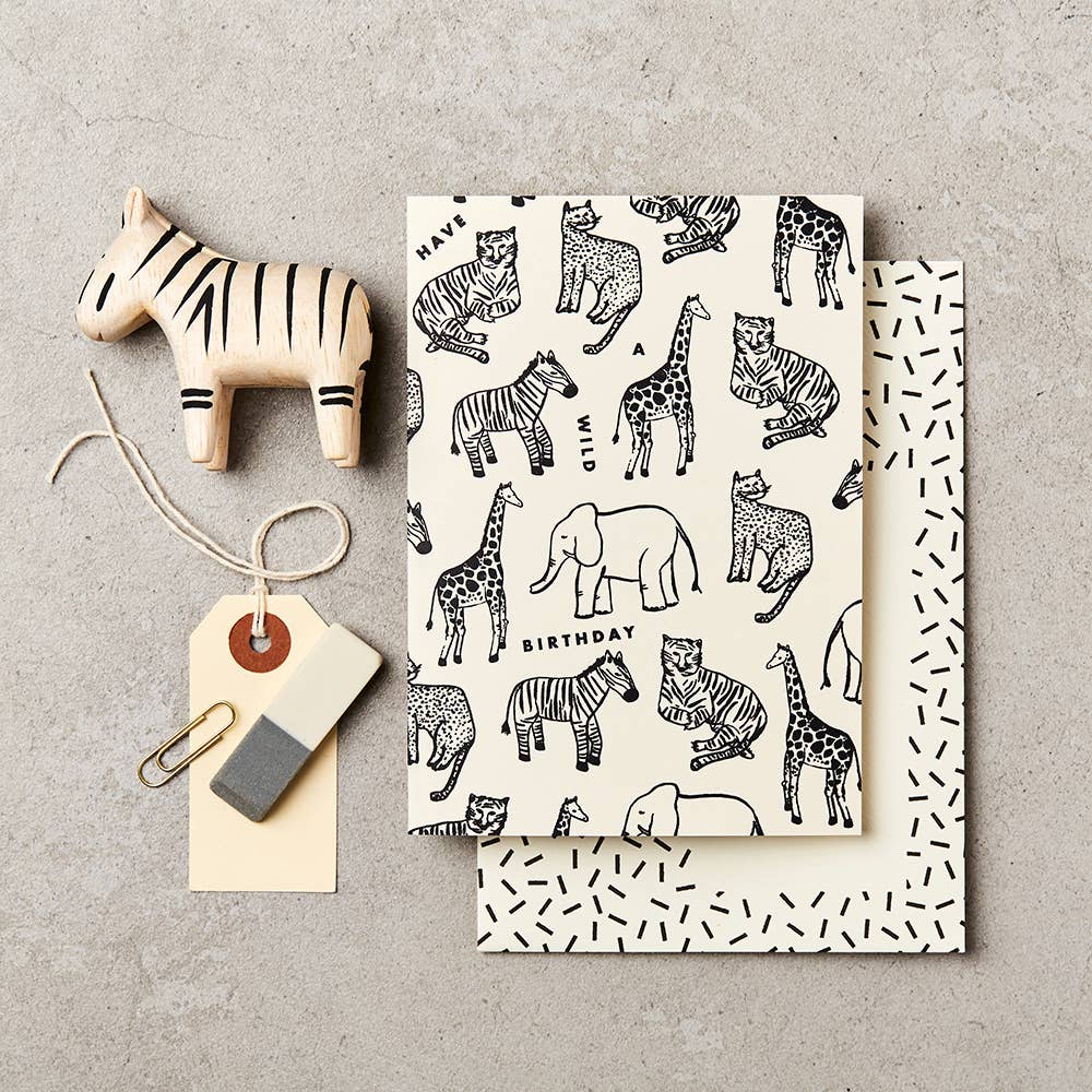 Have a Wild Birthday - Animal Birthday  Card