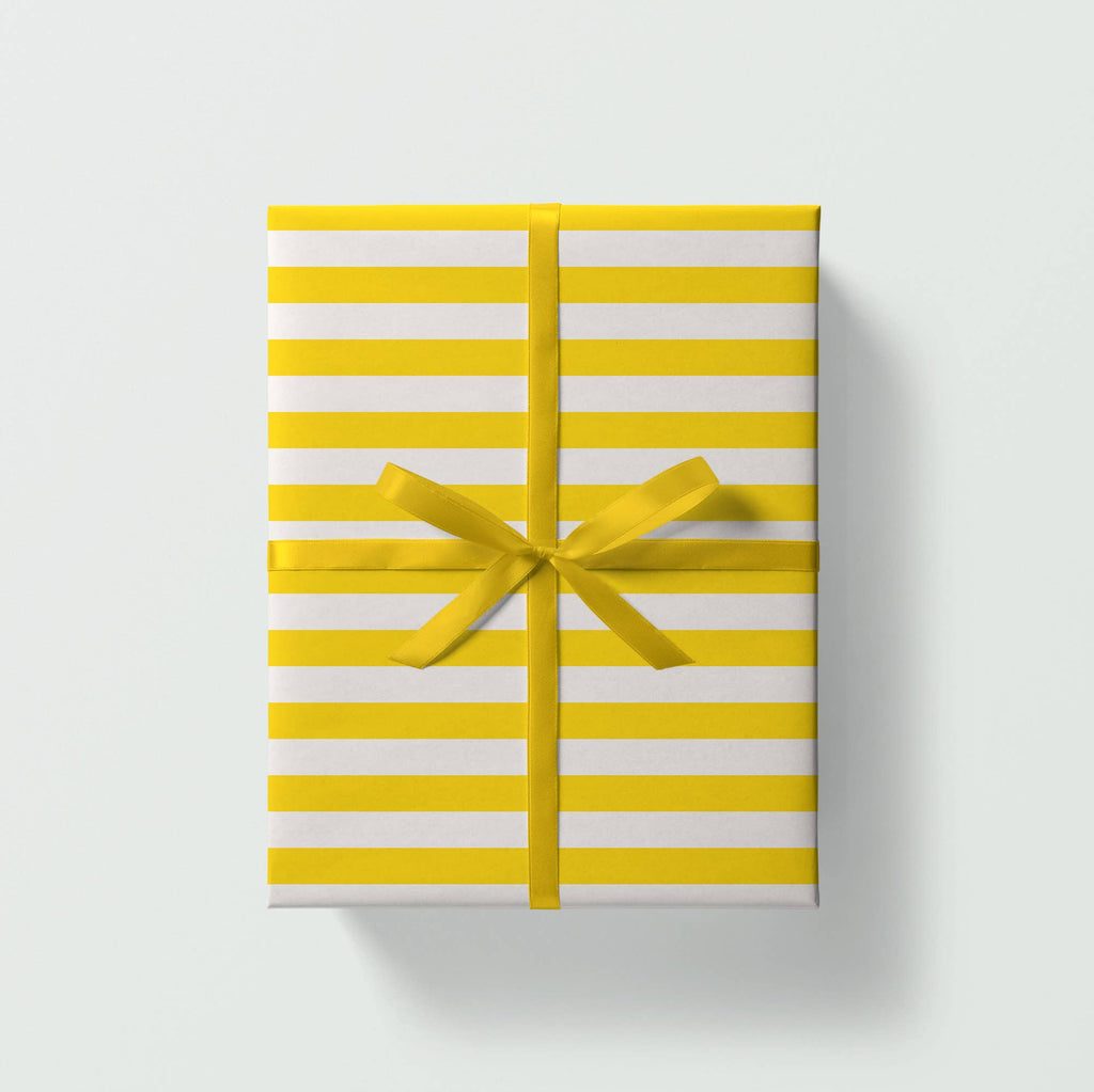Yellow stripe Gift Wrap | Wrapping Paper