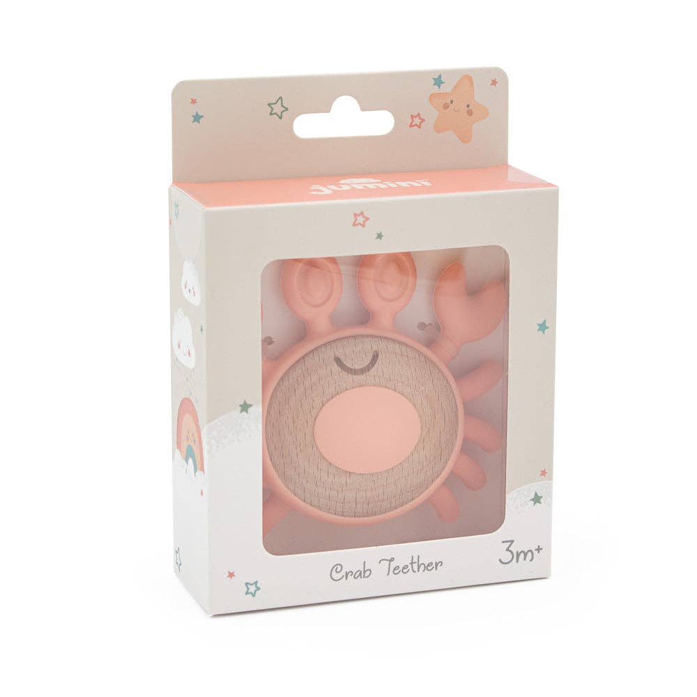 Crab Teether - Sunset Orange