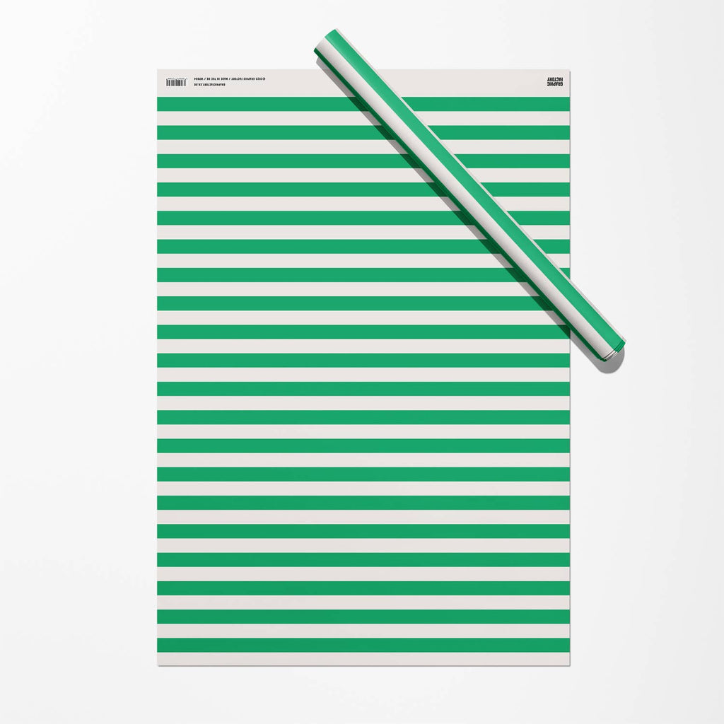 Green stripe Gift Wrap | Wrapping Paper