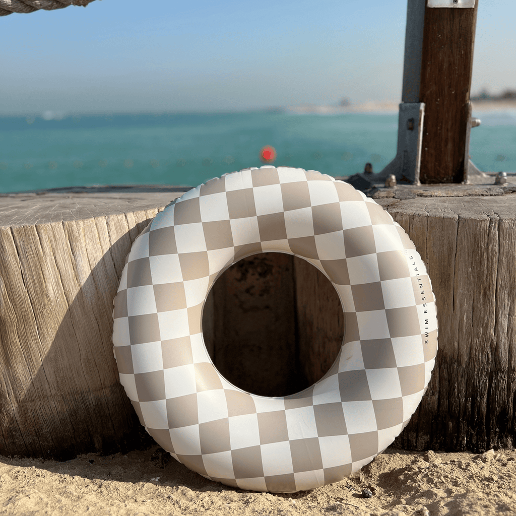 Swim Ring - Beige - Checkmate 55 cm